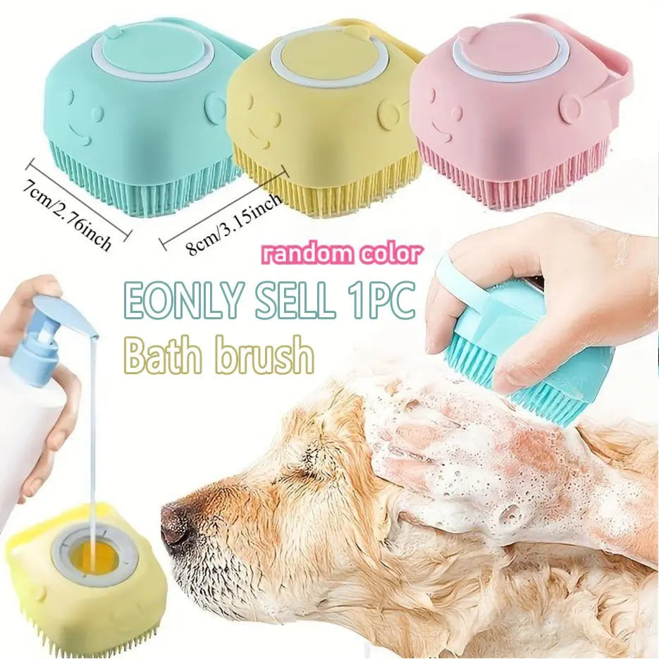Pet Hair Removal Comb, 1 Count Pet Grooming Brush, One-Click Cleaning Pet Hair Remover, Dog & Cat Grooming Supplies, Dog & Cat Accessories, Groomer Tools
