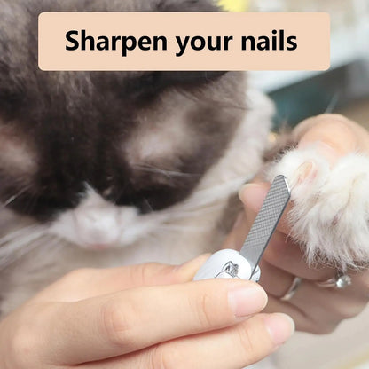 2 in 1 Pet Nail Clipper, with LED Light for Pet with the Light Nails,Precise Cat & Dog Nail Trimmer for Safe Summervibes