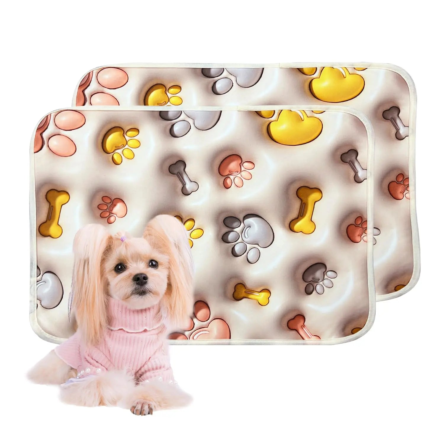Qeils 36"X41" Washable Puppy Pee Pads | Super Absorbent, Waterproof & Reusable Non-Slip Training Mat for Floor/Crate Pet Supplies Poodle Dogs#Summervibes #Petlovers