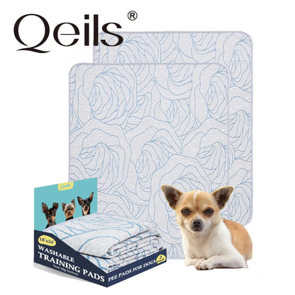 Qeils 36"X41" Washable Puppy Pee Pads | Super Absorbent, Waterproof & Reusable Non-Slip Training Mat for Floor/Crate Pet Supplies Poodle Dogs#Summervibes #Petlovers