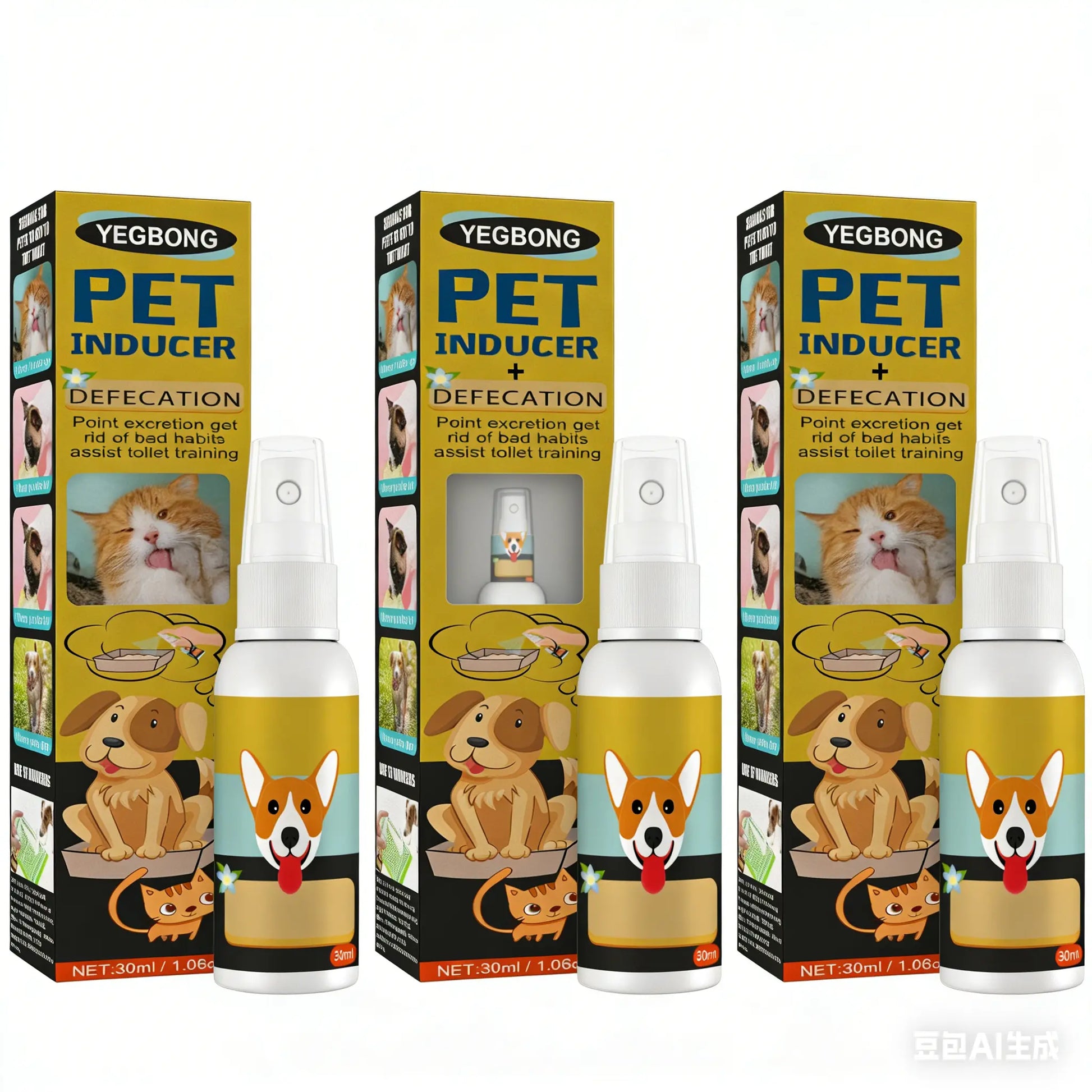 Pet Defecation Inducer Cat and Dog Toilet Supplies Toilet Training Systemlitter Pellets, Spray, Litter Tray, Litter Box, Removal,Summervibes,Petlovers