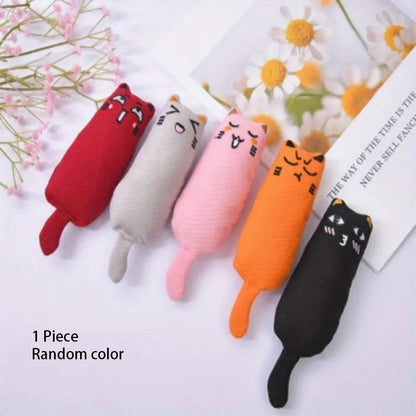 Random Color Catnip Toy, Durable Chew & Teaser Toy for Cats, Interactive Indoor Cat Teething & Scratch Toy