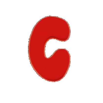 Silicone Dog Charms | Letters & Symbols for Personalized Dog Collars and Leashes - Cherry Red