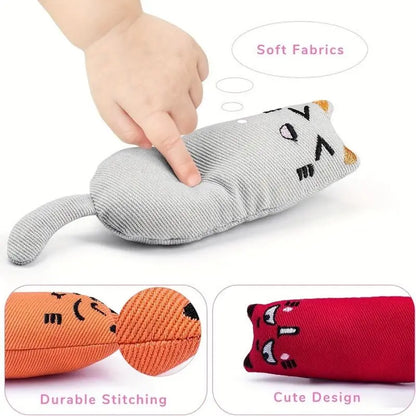 Random Color Catnip Toy, Durable Chew & Teaser Toy for Cats, Interactive Indoor Cat Teething & Scratch Toy