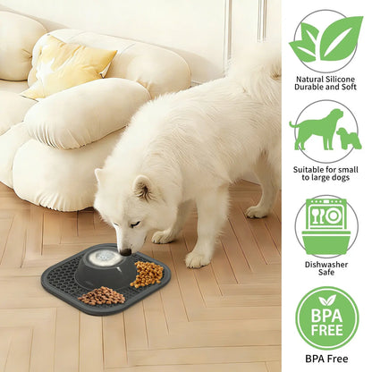 Pawlove Slow Feeder Dog Bowls for Liquid Treat, Anti-Slip【Entertained Ball-In】 Bone Broth Dog Lick Bowl, 3/4 Cup Yogurt Pup Lick Toy for Large Medium Small Breeds Dietary Supplement/Post-Op Nutrition Pet Stuff Dogaccessories #Summervibes #Petlovers
