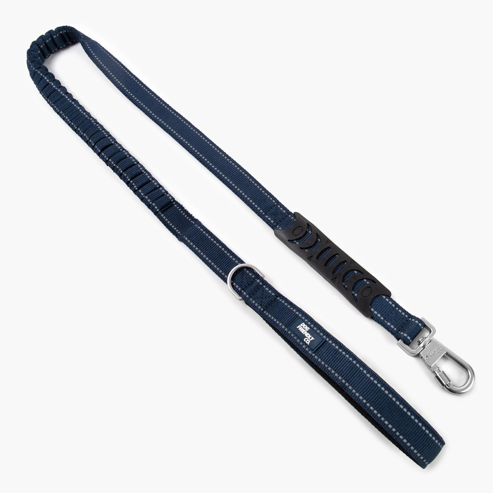 Dog Friendly Co. Bungee Dog Leash – Shock Absorbing, Reflective & Heavy Duty with Traffic Handle & Padded Grip Dog Leash
