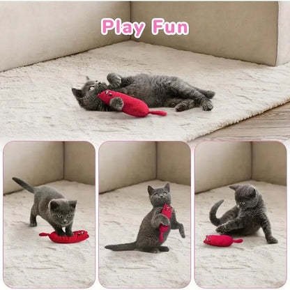 Random Color Catnip Toy, Durable Chew & Teaser Toy for Cats, Interactive Indoor Cat Teething & Scratch Toy
