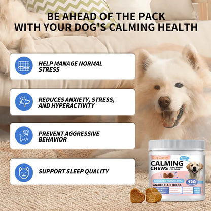 OURCARES Calming Bites for Dogs, Dog Composure & Calming Chews, Relief Soft Chew Pet Treats for Everyday Stress Support