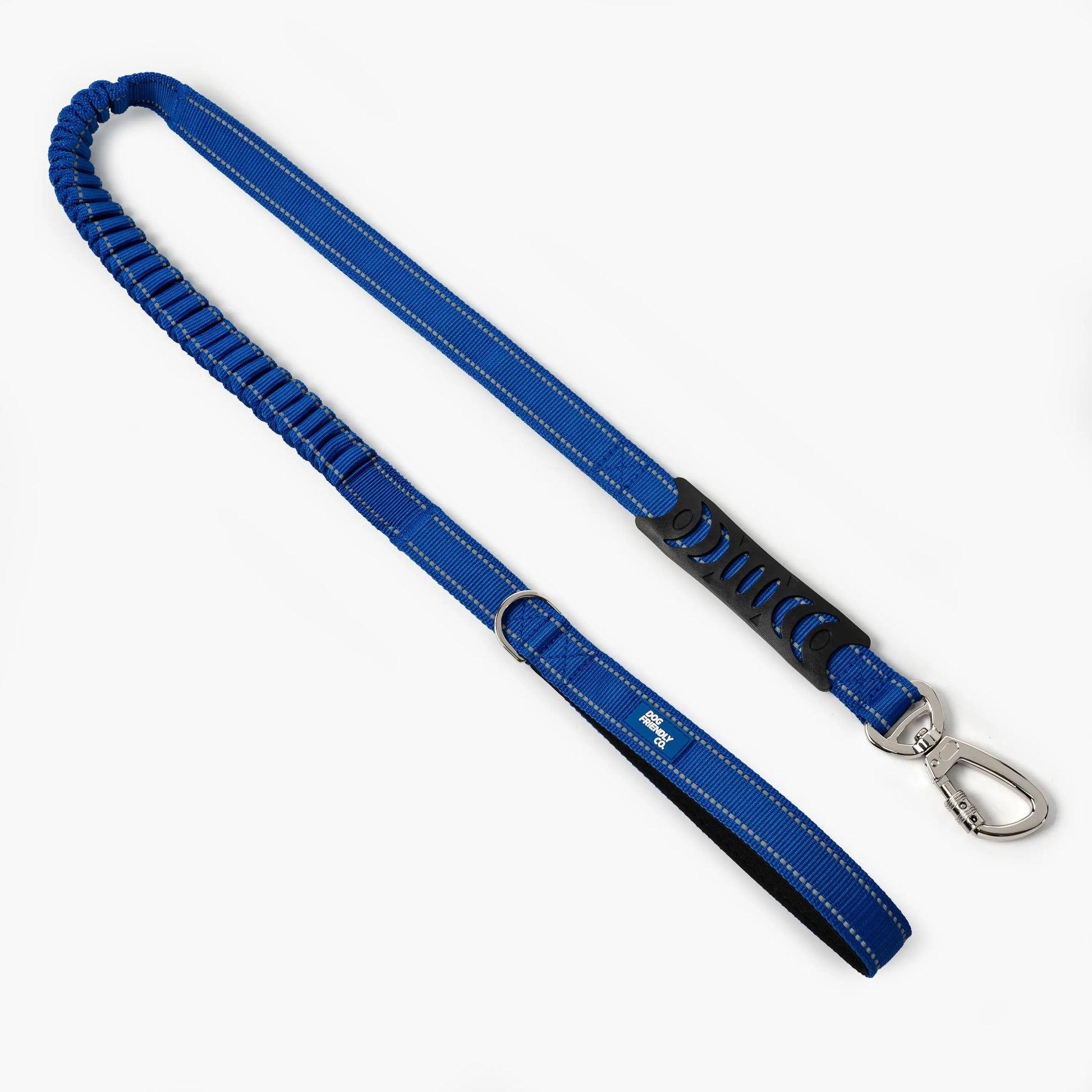 Dog Friendly Co. Bungee Dog Leash – Shock Absorbing, Reflective & Heavy Duty with Traffic Handle & Padded Grip Dog Leash