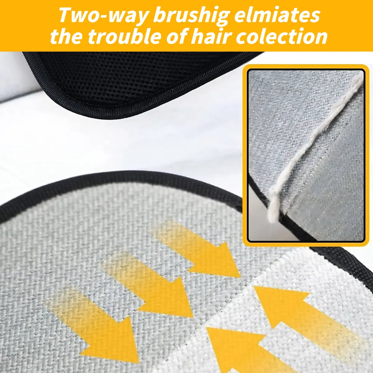 Electrostatic Pet Hair Removal Glove - Deshedding Grooming Tool with Silicone Teeth, Reusable, Easy Horizontal Use, Quick Cleanup, Multi-Surface for Dogs & Cats (Carpet, Couch),Summervibes