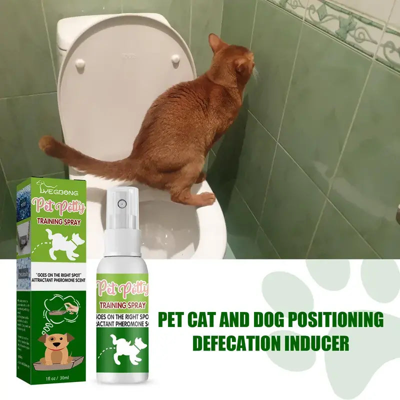 Pet Defecation Inducer Cat and Dog Toilet Supplies Toilet Training Systemlitter Pellets, Spray, Litter Tray, Litter Box, Removal,Summervibes,Petlovers