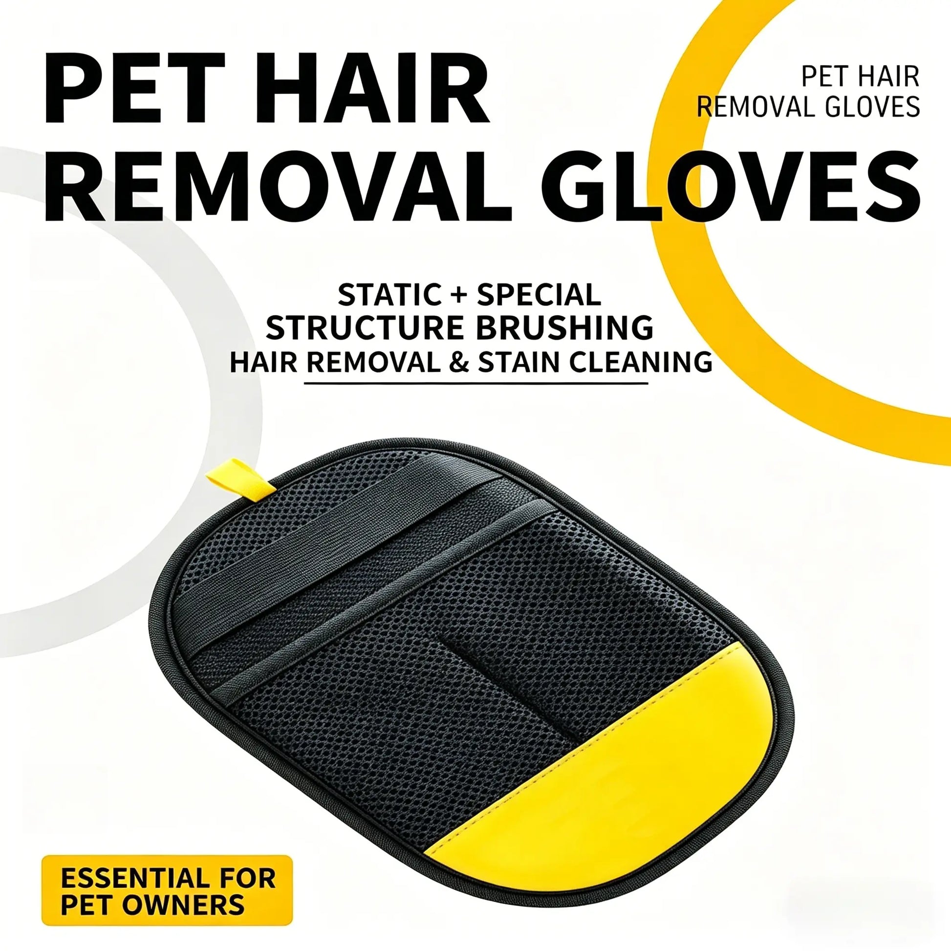 PET Hair Remover Electrostatic Gloves Two-Way Brush Sticky Hair Remover for Cat & Dog Grooming Cleaning Tool #Summervibes #Petlovers