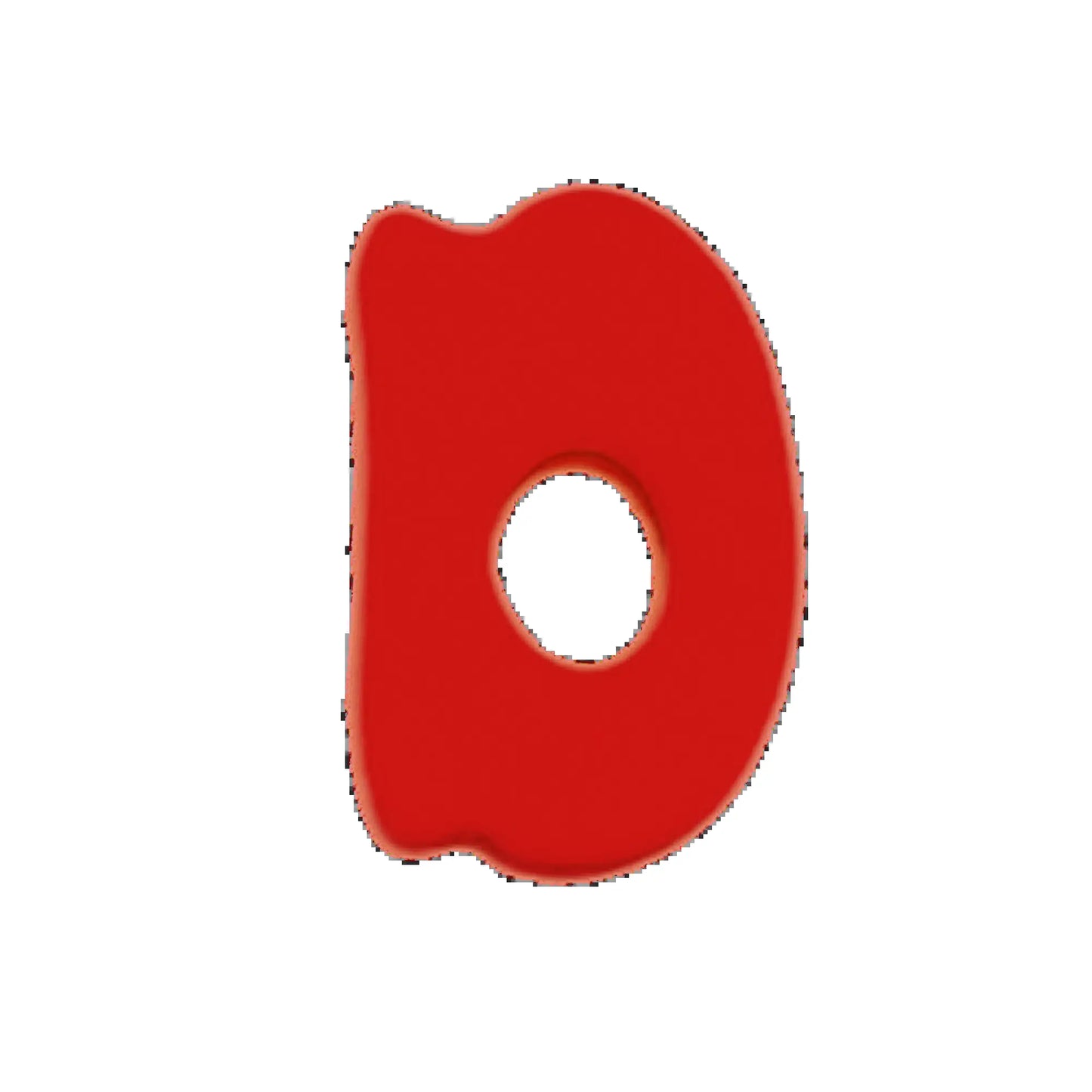 Silicone Dog Charms | Letters & Symbols for Personalized Dog Collars and Leashes - Cherry Red