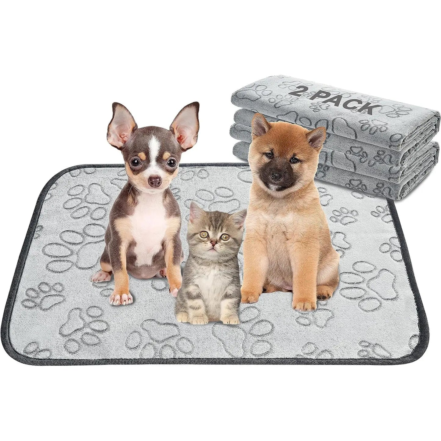 Qeils 36"X41" Washable Puppy Pee Pads | Super Absorbent, Waterproof & Reusable Non-Slip Training Mat for Floor/Crate Pet Supplies Poodle Dogs#Summervibes #Petlovers