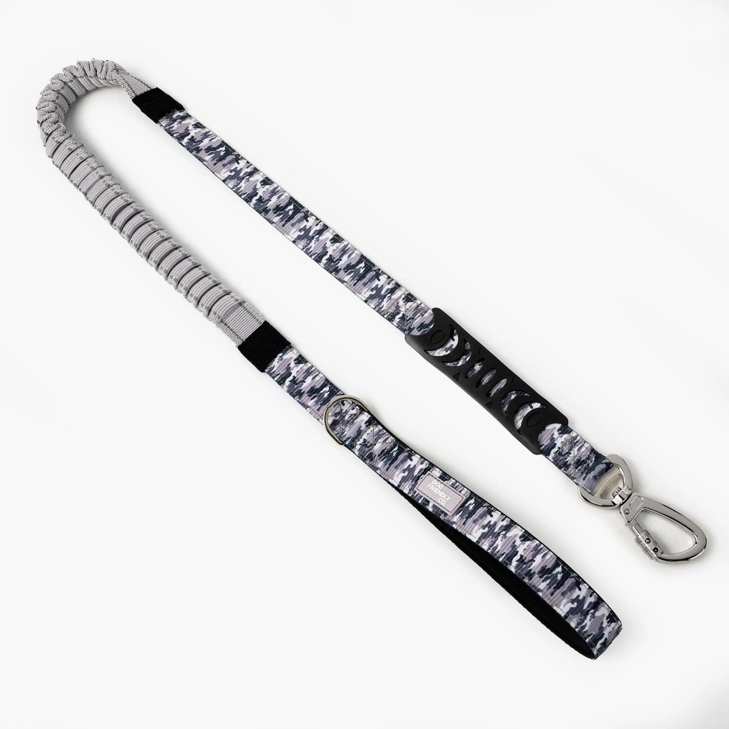 Dog Friendly Co. Bungee Dog Leash – Shock Absorbing, Reflective & Heavy Duty with Traffic Handle & Padded Grip Dog Leash