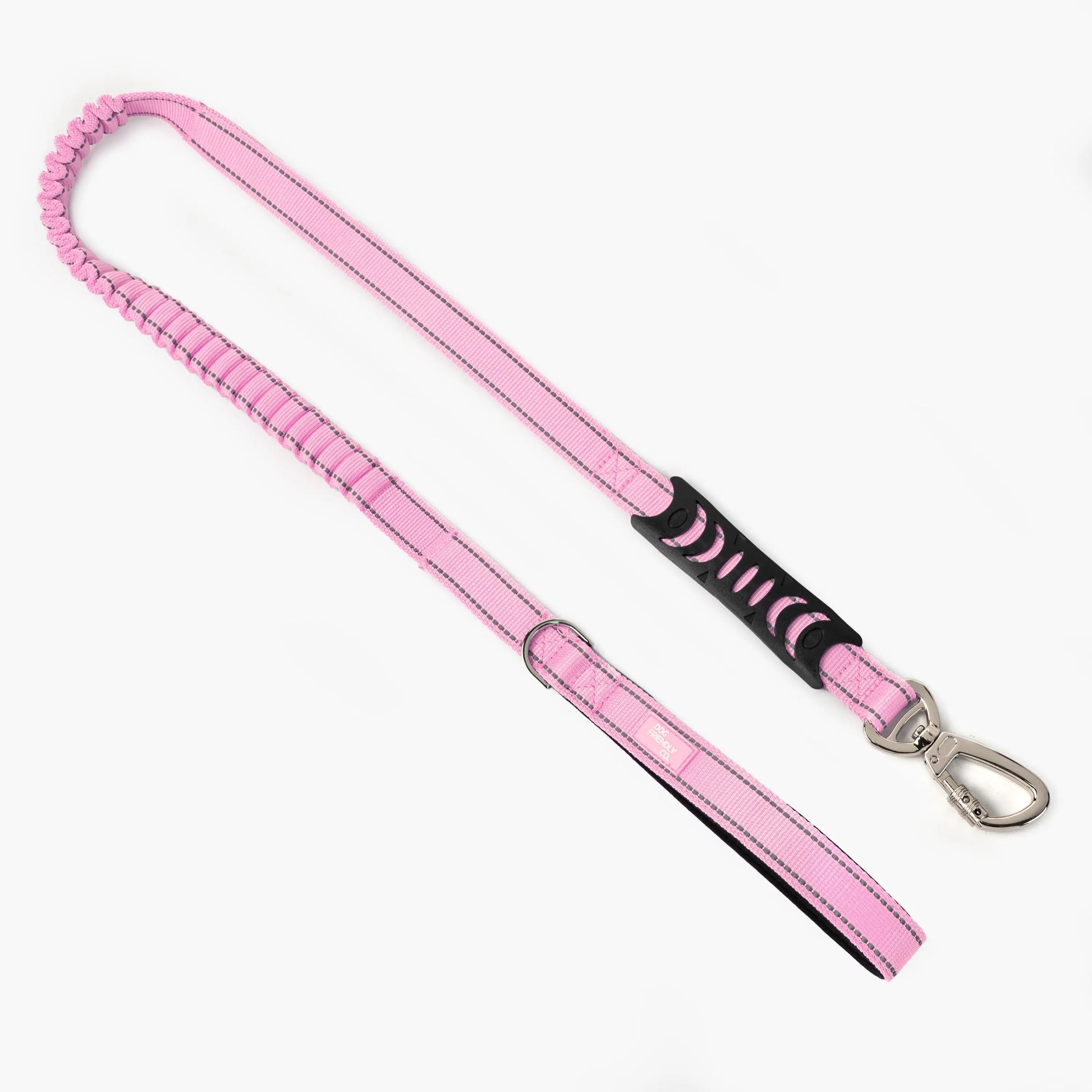 Dog Friendly Co. Bungee Dog Leash – Shock Absorbing, Reflective & Heavy Duty with Traffic Handle & Padded Grip Dog Leash