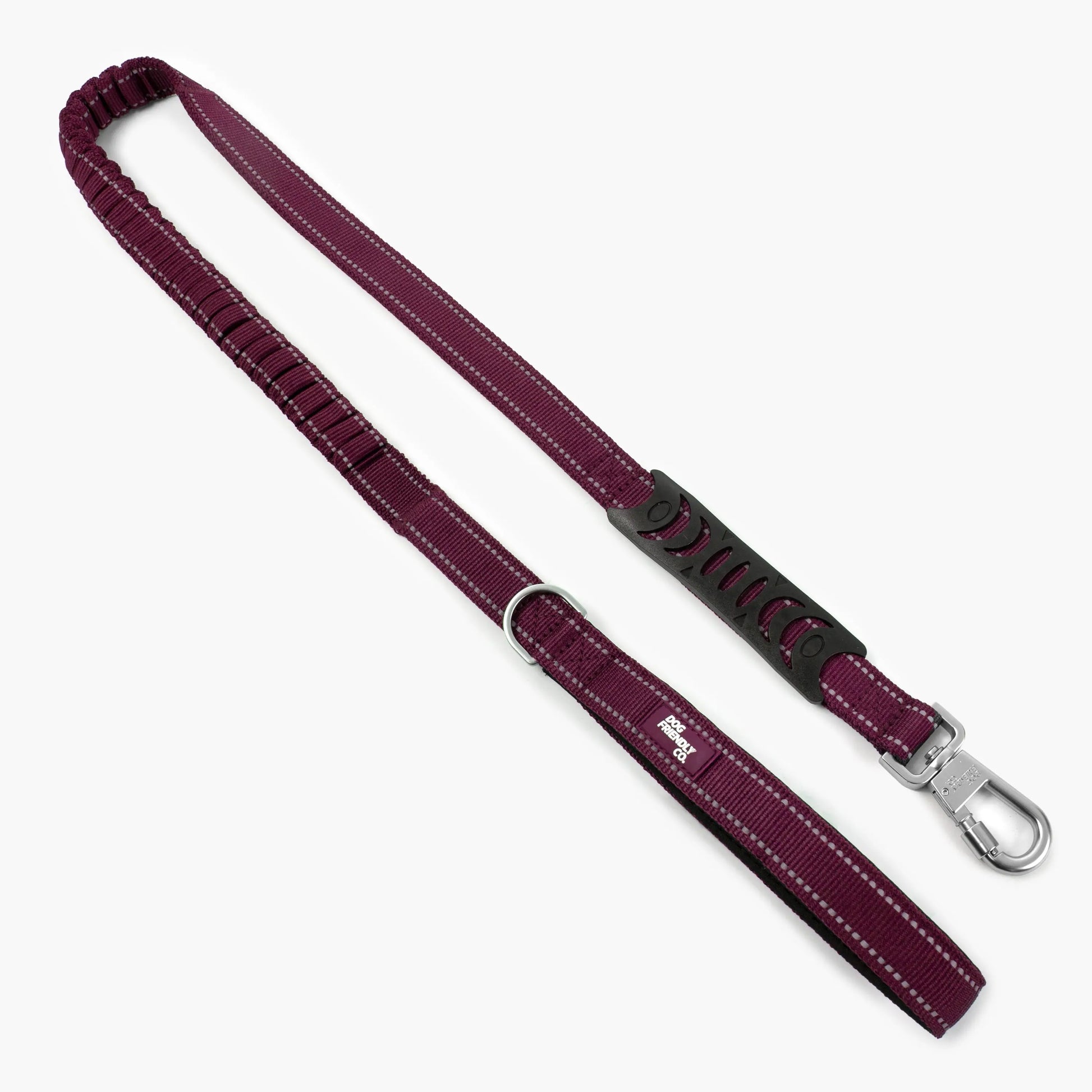 Dog Friendly Co. Bungee Dog Leash – Shock Absorbing, Reflective & Heavy Duty with Traffic Handle & Padded Grip Dog Leash