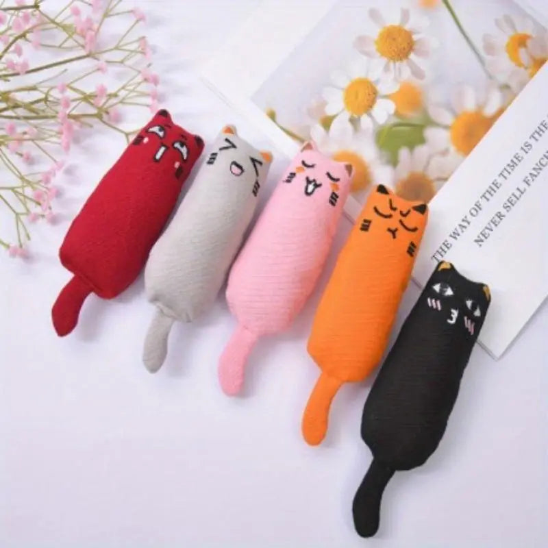 Random Color Catnip Toy, Durable Chew & Teaser Toy for Cats, Interactive Indoor Cat Teething & Scratch Toy