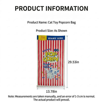 Upgrade Cat Crinkle Bag Toy Giant Paper Bag Tunnel for Indoor Cats, Collapsible 29.5 X 13.8 Inch Interactive Hideaway with Crinkle Sound for Kittens, Rabbits, Ferrets