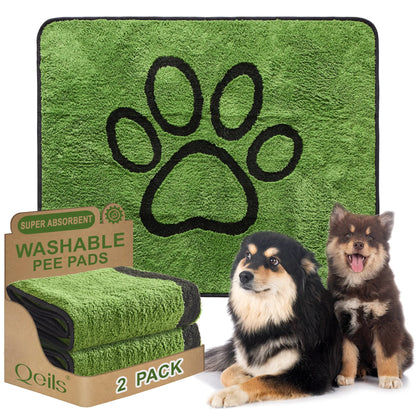 Qeils 36"X41" Washable Puppy Pee Pads | Super Absorbent, Waterproof & Reusable Non-Slip Training Mat for Floor/Crate Pet Supplies Poodle Dogs#Summervibes #Petlovers